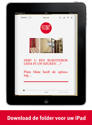 Plate Mate folder voor de iPad Plate Mate folder voor de iPad